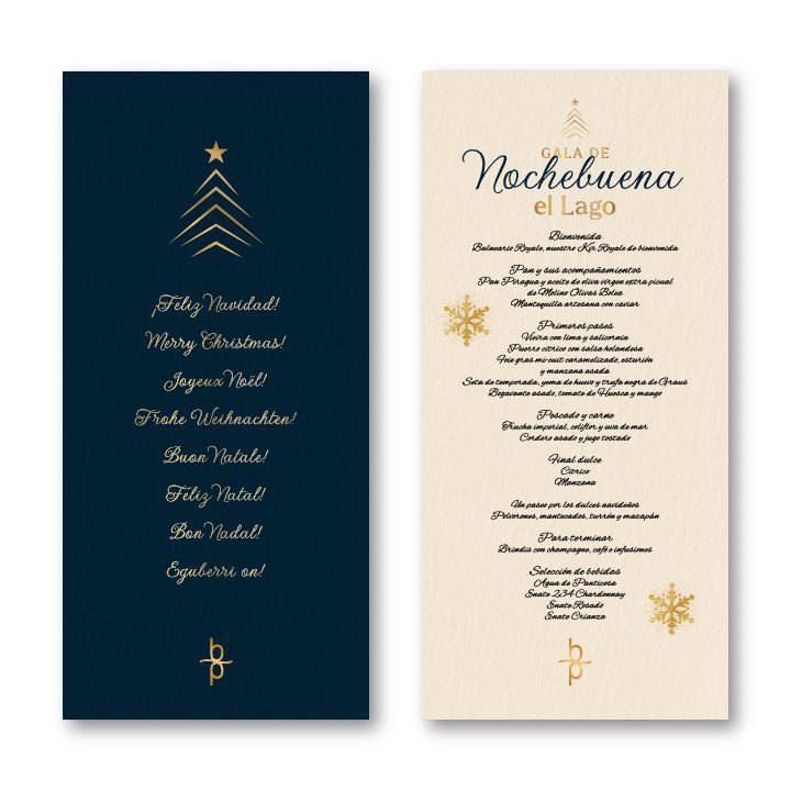 Menú Nochebuena - Restaurante El Lago